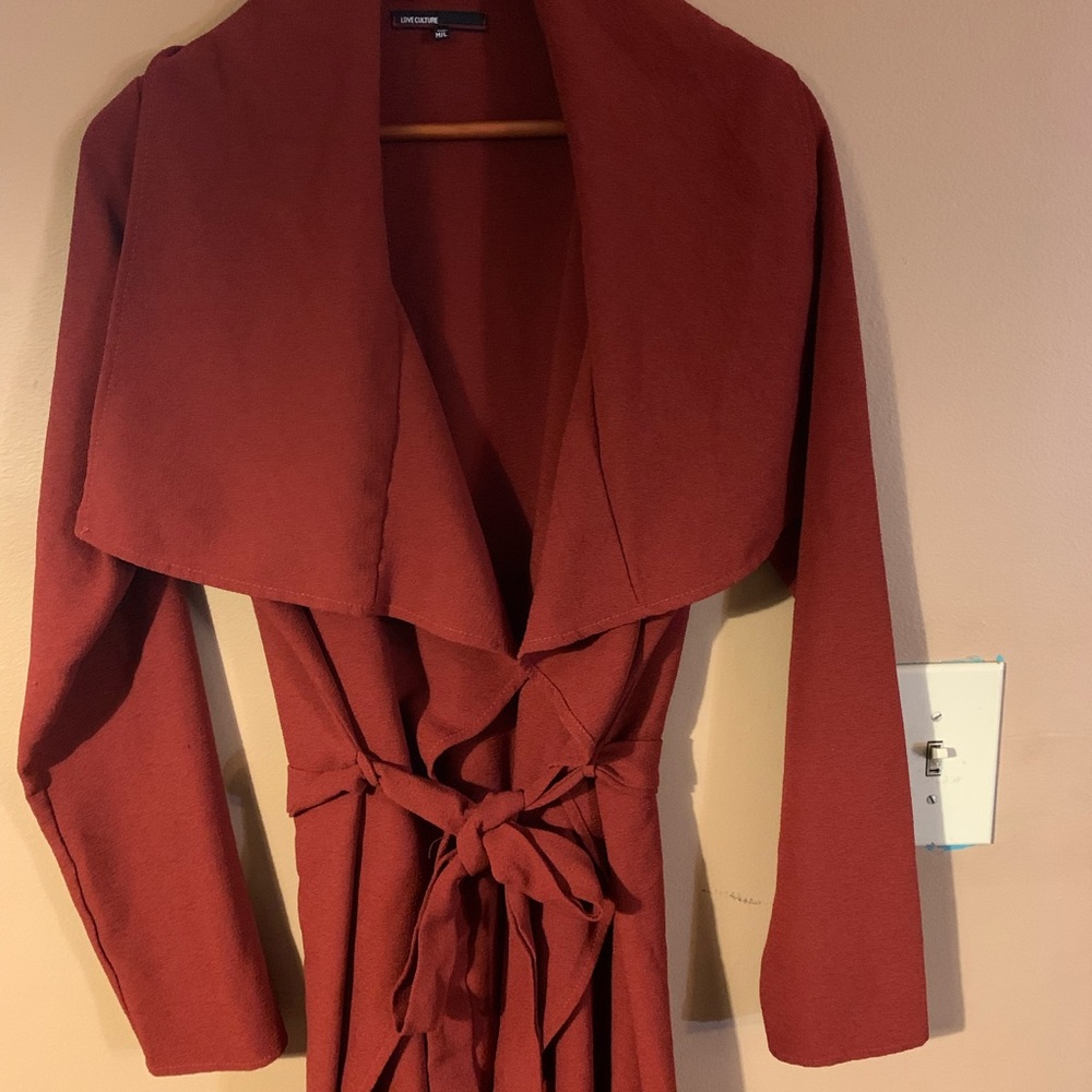 BNWOT Timeless Waterfall Coverall/Jacket. Sz. M/L. Never Worn. Ankle Length.